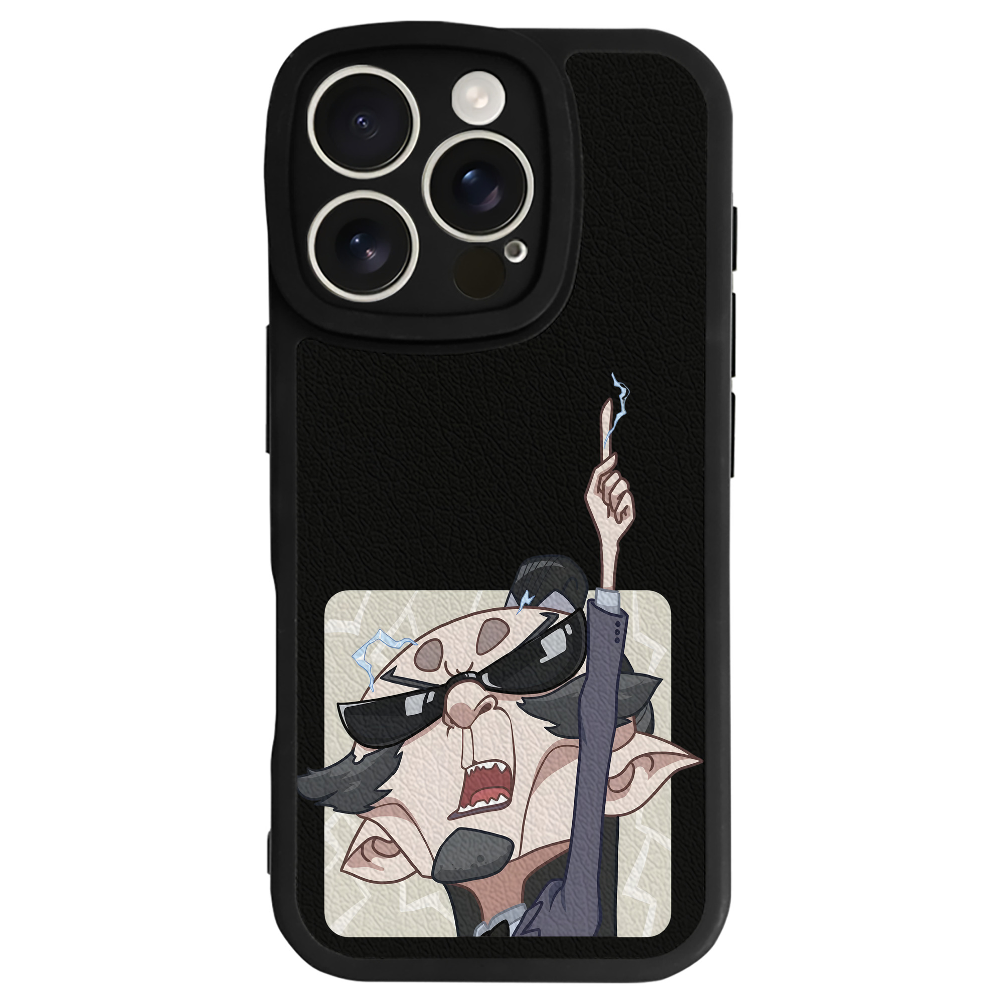 （画像用） Ne Zha 2 ナタ 魔童の大暴れ 【iPhone 16シリーズ対応】シリコンスマホケース（レザー調） 材質：シリコン